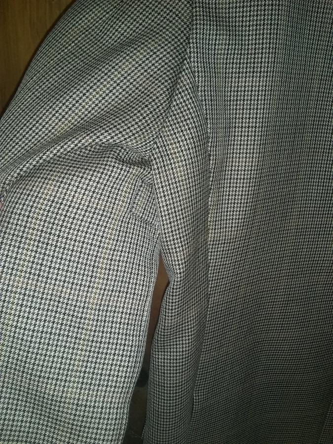 sport coat with small matching patch under armpit