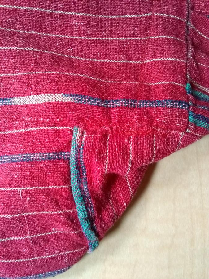 closeup of underarm of dress, with no visible wear and tear